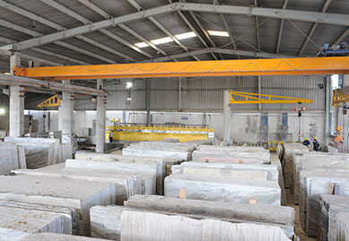 Stock of Slabs at Warehouse