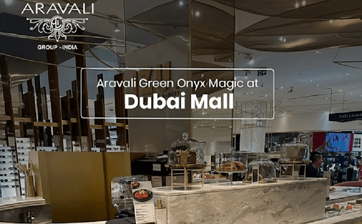 Aravali Green Onyx Marble at Dubai Mall