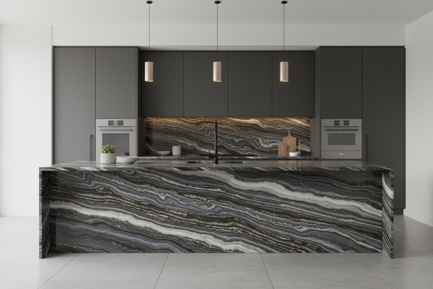 Spider Black Marble