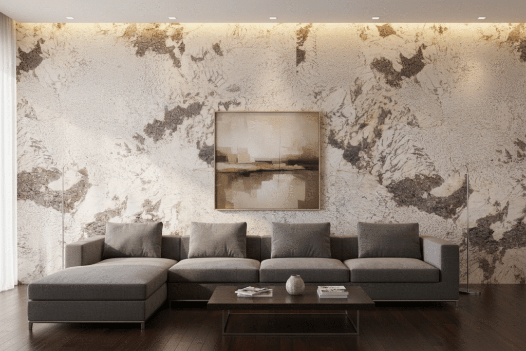 Champagne Granite in living room