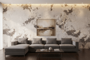 Champagne Granite in living room