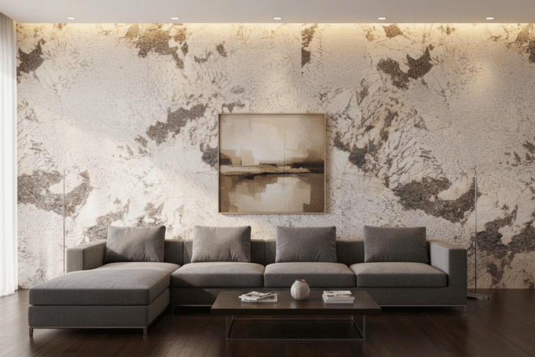 Champagne Granite in living room