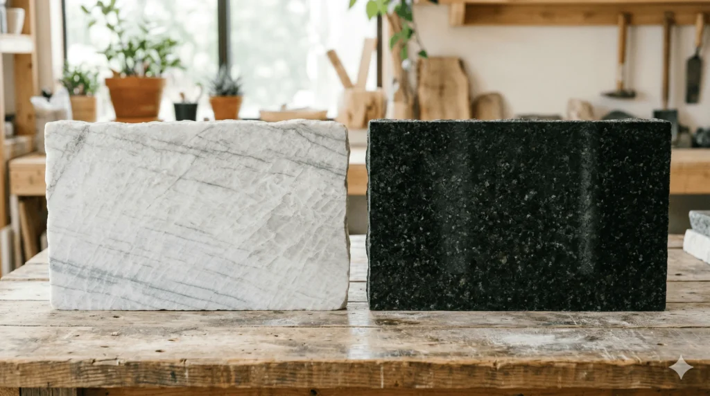 quartzite and granite